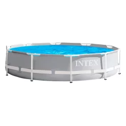 Intex Prisma Frame Round Collapsible With Filter Pool -Pool Supplies Store intex prisma frame round collapsible with filter pool 6