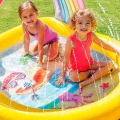 Intex Rainbow Children´s With Canopy And Sprinkler Pool -Pool Supplies Store intex rainbow childrens with canopy and sprinkler pool 2