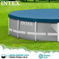 Intex Round Pool Cover -Pool Supplies Store intex round pool cover 3