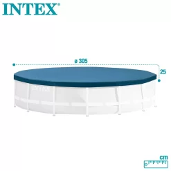 Intex Round Pool Cover -Pool Supplies Store intex round pool cover 5
