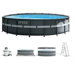Intex Ultra XTR 549 X 132 Cm Round Steel Frame Above Ground Pool -Pool Supplies Store intex ultra xtr 549 x 132 cm round steel frame above ground pool 4