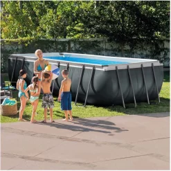 Intex Ultra XTR 549 X 274 X 132 Cm Rectangular Steel Frame Above Ground Pool -Pool Supplies Store intex ultra xtr 549 x 274 x 132 cm rectangular steel frame above ground pool 6