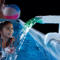 Intex Waterfall With Multicoloured LED Lights -Pool Supplies Store intex waterfall with multicoloured led lights 2