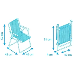 Infant Fixed Folding Chair Aluminium 52x42x40cm -Pool Supplies Store solenny infant fixed folding chair aluminium 52x42x40cm 7