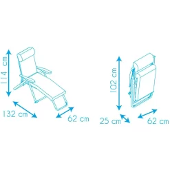 Super Folding Sunbed 6-Position 114x132x62cm -Pool Supplies Store solenny super folding sunbed 6 position 114x132x62cm 10