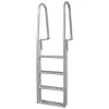 VIDAXL 4-Step Dock/Pool Ladder Aluminium -Pool Supplies Store vidaxl 4 step dock pool ladder aluminium