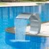 VIDAXL Garden Waterfall Pool Fountain Stainless Steel -Pool Supplies Store vidaxl garden waterfall pool fountain stainless steel