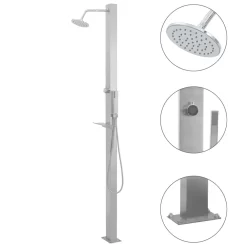 VIDAXL Outdoor Shower Stainless Steel Straight
