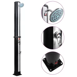 VIDAXL Outdoor Solar Shower With Shower Head And Faucet