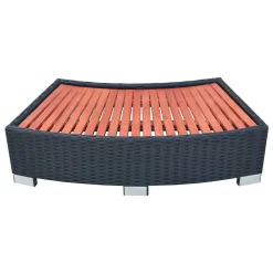 VIDAXL Poli Rattan Spa Stairs -Pool Supplies Store vidaxl poli rattan spa stairs 2
