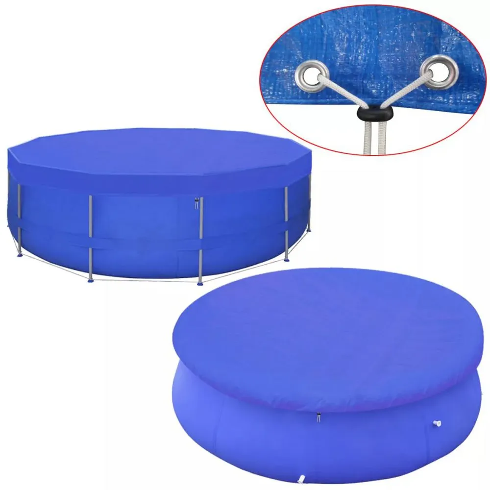VIDAXL Pool Cover Pe Round Ø 460 Cm 3 VIDAXL Pool Cover Pe Round Ø 460 Cm