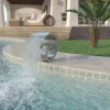 VIDAXL Pool Fountain Stainless Steel Spiral -Pool Supplies Store vidaxl pool fountain stainless steel spiral