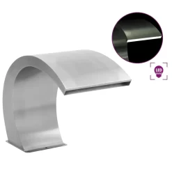 VIDAXL Pool Fountain With Leds Stainless Steel