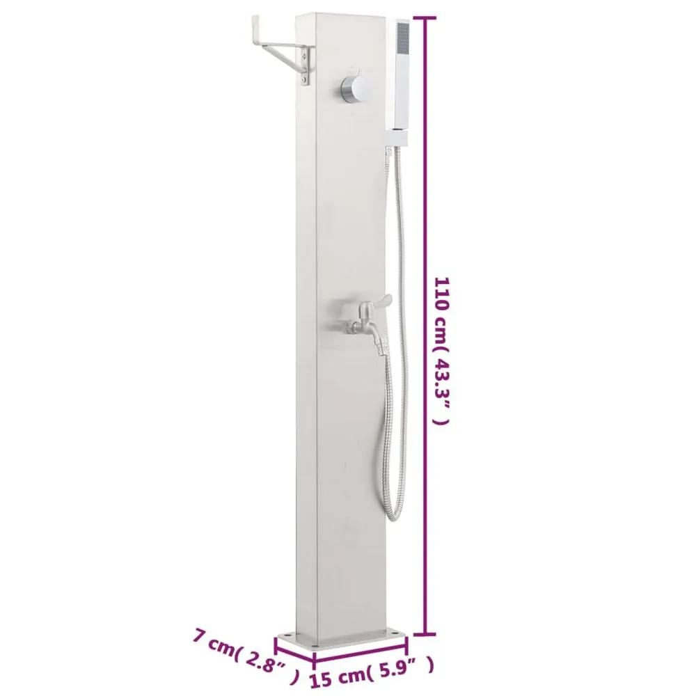 VIDAXL Stainless Steel Garden Faucet Shower 6 VIDAXL Stainless Steel Garden Faucet Shower - Image 4